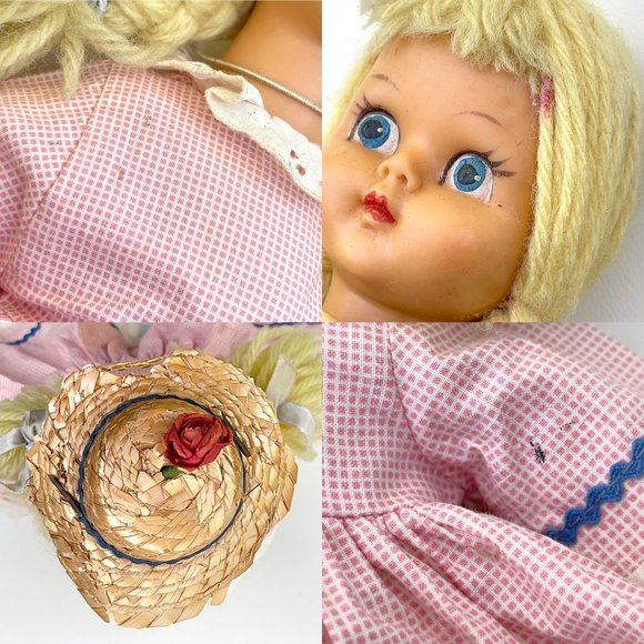 RARE HTF 50s Nosy Rosy the Rubberneck Doll ~ 14" Jean Hackett Georgene Doll - Picture 10 of 10